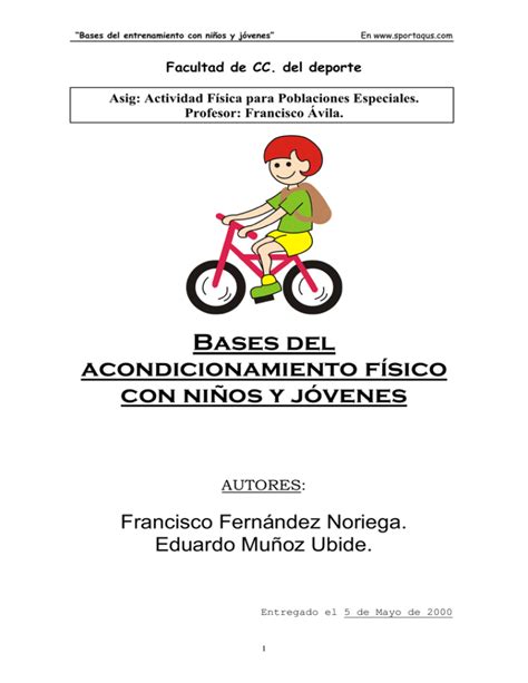 Entrenamiento con niños y adolescentes