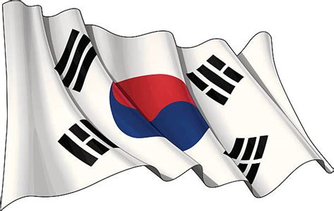 Best South Korea Flag Illustrations, Royalty-Free Vector Graphics ...