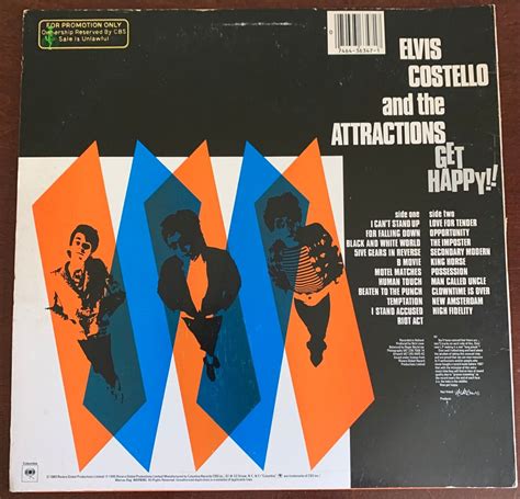 Elvis Costello The Attractions Get Happy Vinyl LP Columbia 36347