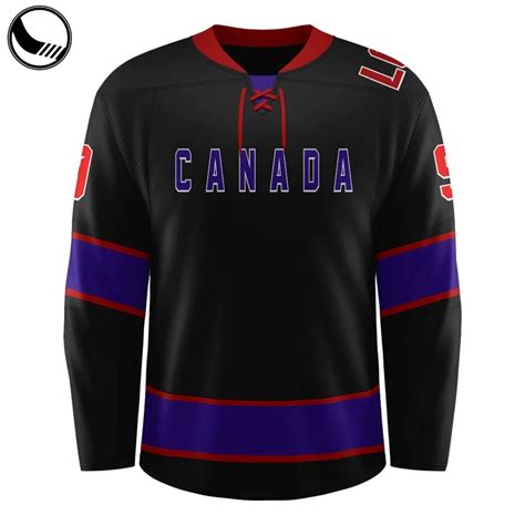 Team Canada Ice Hockey Jersey With Lace - Buy Ice Hockey Jersey,Ice ...