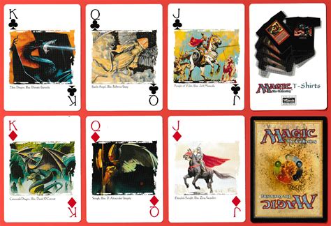 magic  gathering poker decks  world  playing cards