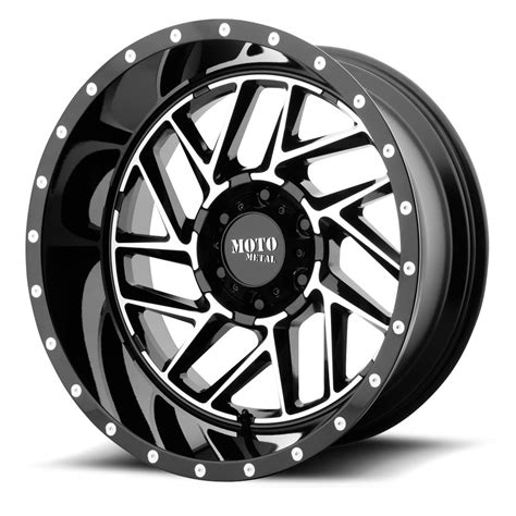 Moto Metal Wheels MO985 Breakout Gloss Black Machined Rim Wheel Size