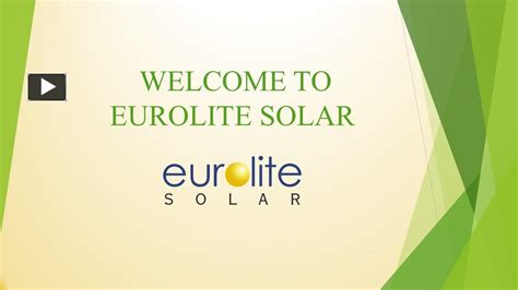 Ppt Best Rooftop Solar Solutions In Vadodara Eurolite Solar Powerpoint Presentation Free