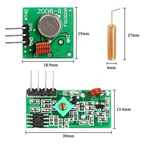 Ensemble De Modules Metteur Et R Cepteur Radio Mhz