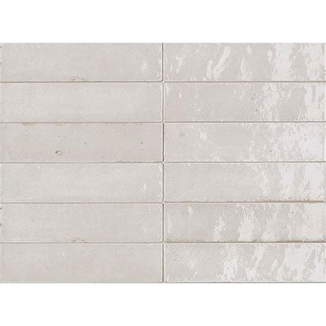 White 6x24 Cm Lux Depth 10 Mm Porcelain Stoneware Tiles Marazzi LUME