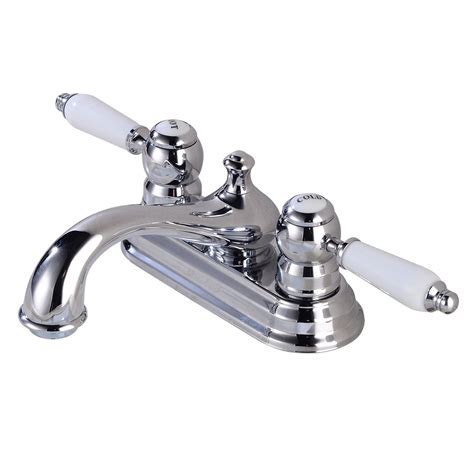 4" Centerset Chrome Bathroom Sink Faucet Combo Set Classic La Bella ...