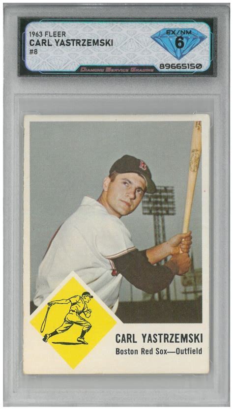 Fleer Carl Yastrzemski Dsg Ex Nm Ebay