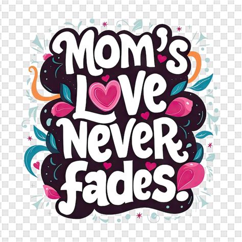 Premium Psd A Poster For Moms Love Never Fades