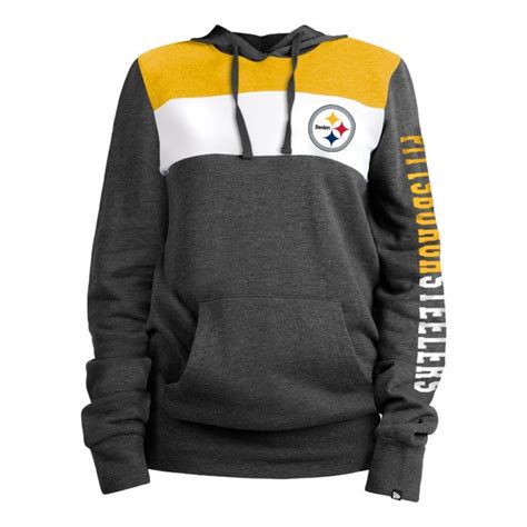 Pittsburgh Steelers Women S Colorblock Pullover Fleece Hoodie