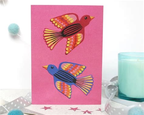 Love Birds Greetings Card Wedding Anniversary Card Imagine Attic