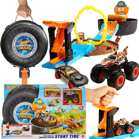 DUŻY ZESTAW HOT WHEELS SAMOCHÓD MONSTER TRUCK TOR OPONA KASKADERSKA PREZENT 16719617775 Allegro pl