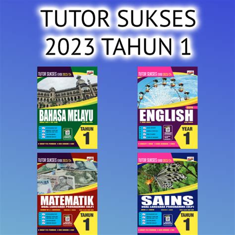 BUKU LATIHAN KERJA TUTOR SUKSES EDISI 2023 24 TAHUN 1 Shopee Malaysia