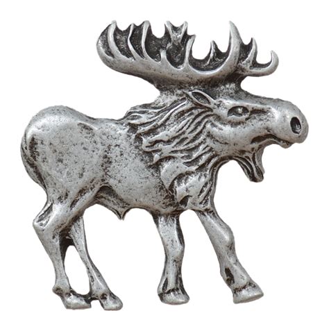 Walking Moose Cabinet Knobs Set Of 2 Right Facing Black Forest Decor