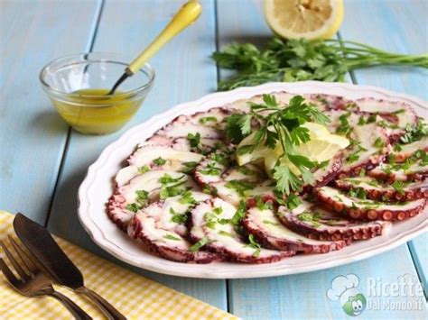 Carpaccio Di Polpo Recipe Food Recipes Antipasto