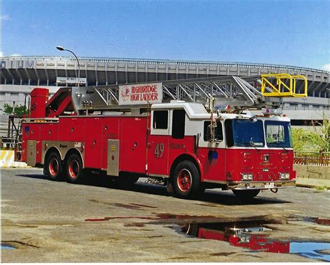 Fdny Ladder 49 8x10 Color Photo 1990 Seagrave 110 Etsy