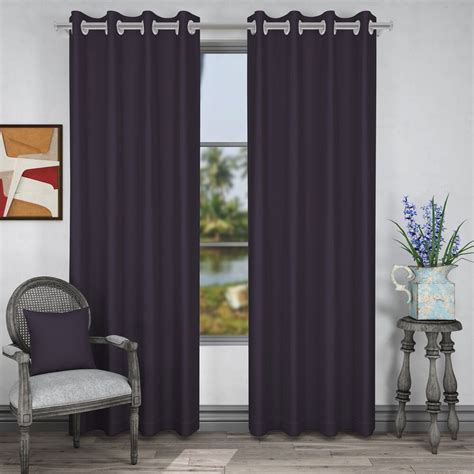 Premium Soft Dark Purple Curtains Custom Options Available 1 Pair