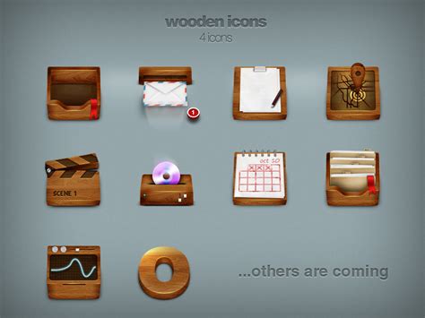 Wooden Icons By Pakito77 On Deviantart