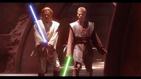 Anakin Skywalker And Obi Wan Kenobi Vs Dooku Star Wars Attack Of The Clones Youtube