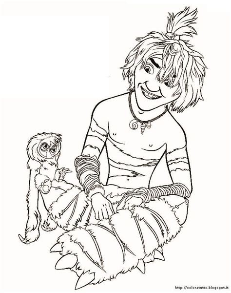 Croods Colorare Da Disegni Coloring Pages Bambinievacanze Printable