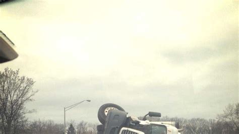 Photos Tractor Trailer In Pa Turnpike Rollover Crash