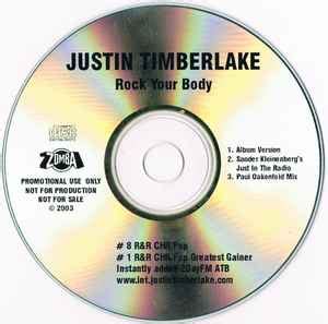 Justin Timberlake – Rock Your Body (2003, CDr) - Discogs