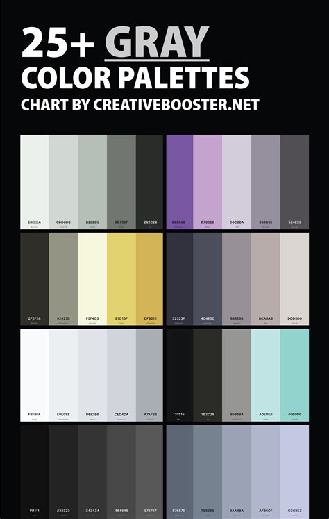 25 best gray color palettes with names and hex codes – Artofit