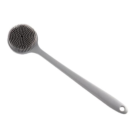 Dainzusyful Silicone Back Scrubber For Shower 14 85in Lengthen Long Handle Body Brush Double