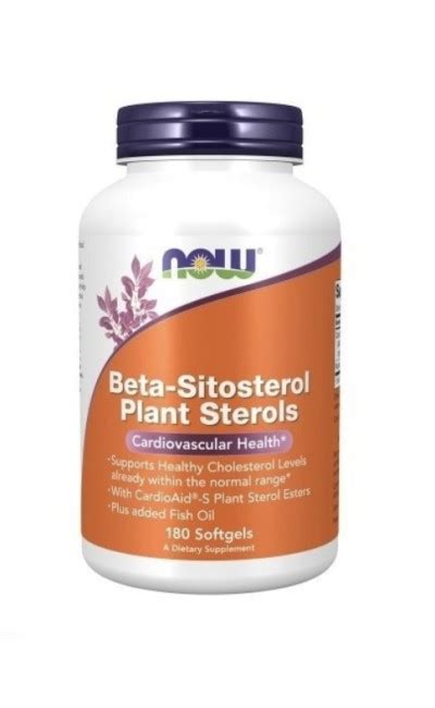 Beta Sitosterol Plant Sterols 180 Softgels Now