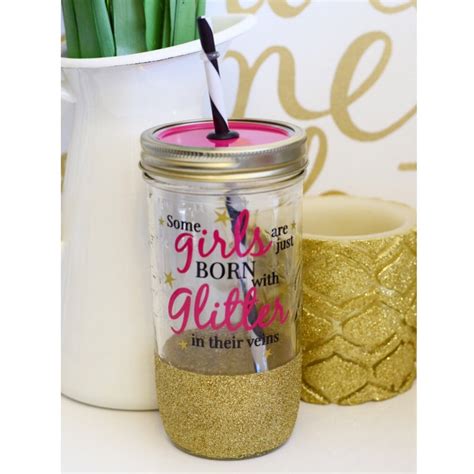 Some Girls Are Just Born With Glitter In Their Veins Glitter Etsy