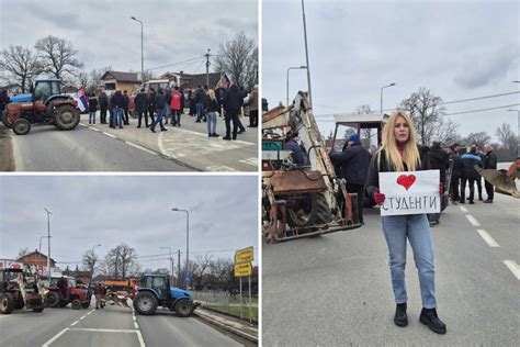 Foto Video Poljoprivrednici Zavr Ili Blokadu Kod Kraljeva Traktori I