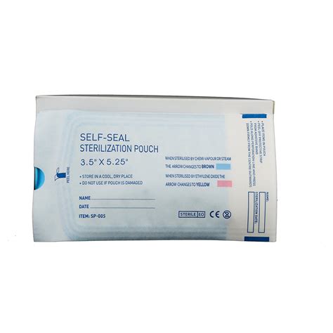 Sterilization Pouches 3.5” x 5.25” Self-Sealing Autoclave Bags with ...