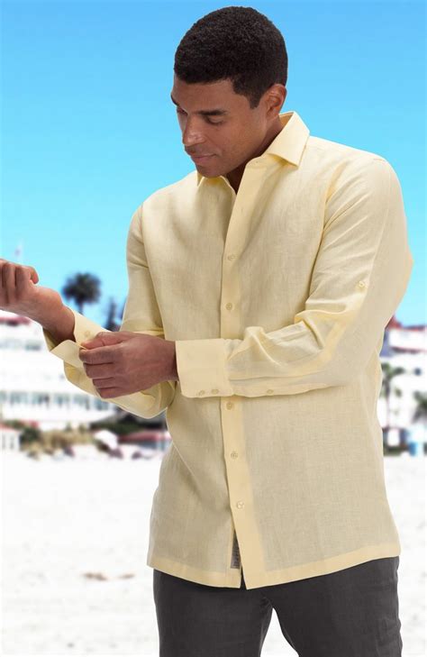 Bradford Custom Linen Beach Wedding Shirts For Men Wedding Tropics