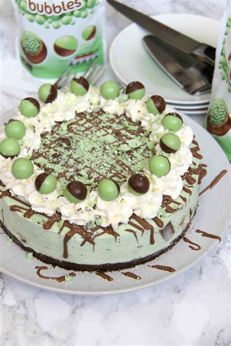 No Bake Mint Aero Cheesecake Janes Patisserie