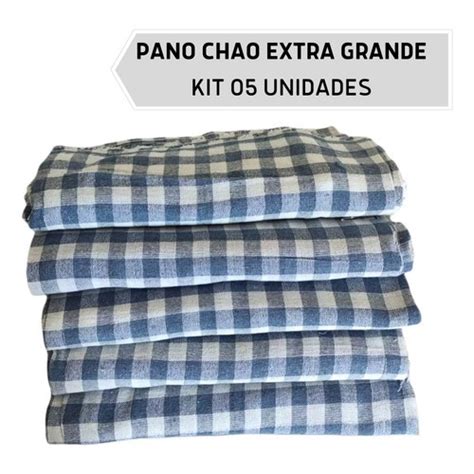 Pano De Chao Kit Unidades Limpeza Saco Xadrez Extra Grande Shopee