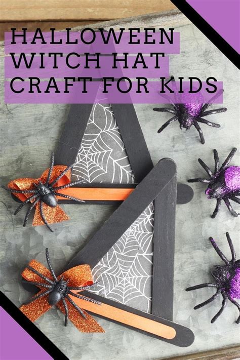 Witch Hat Popsicle Stick Halloween Craft Hunny I M Home DIY