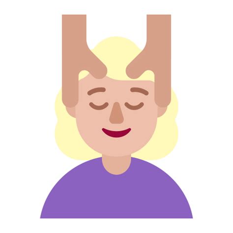 Woman Getting Massage Flat Medium Light Icon Fluentui Emoji Flat