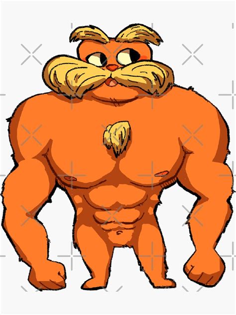 "Buff Lorax" Sticker for Sale by bloodwitch01 | Redbubble