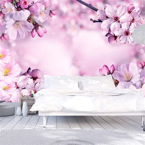 Tiptophomedecor Peel And Stick Floral Wallpaper Wall Mural Say Hello To Spring Removable