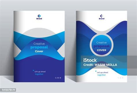 Template Desain Sampul Proposal Biru Mahir Untuk Proyek Multiguna