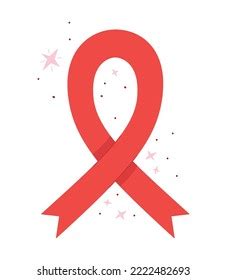 World Aids Day Ribbon Sparks Over Stock Vector (Royalty Free ...