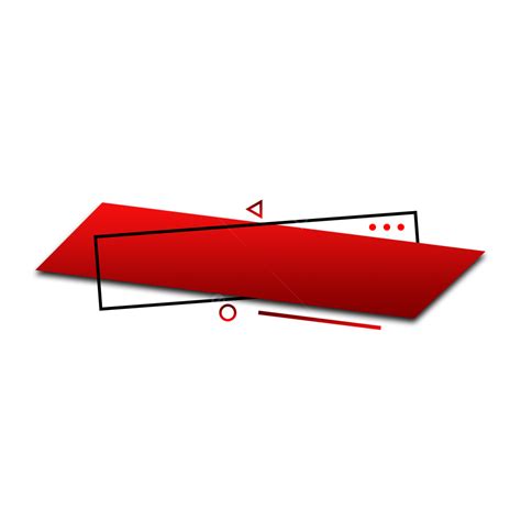 Banner De Cuadro De Texto Rojo Png Dibujos Caja De Texto Caja Roja