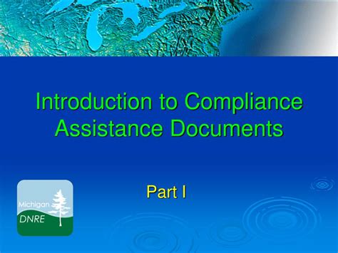 Ppt Introduction To Compliance Assistance Documents Powerpoint Presentation Id1211519