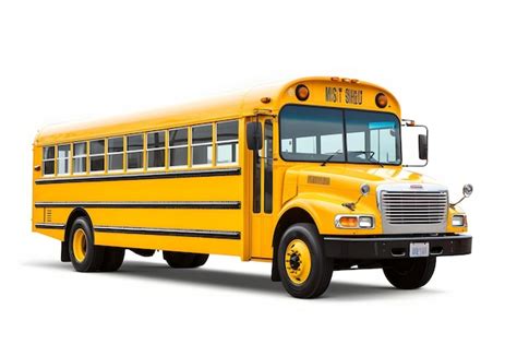 Premium AI Image | Yellow school bus isolated school transport