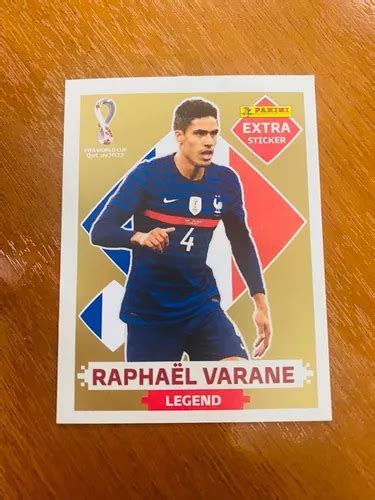 Figurita Qatar 2022 Raphael Varane Extra Sticker Oro Panini 6 400 En