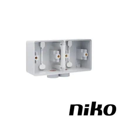 Niko hydro boite double gris - Lynotec