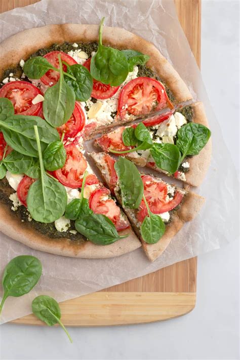 Pesto And Goat Cheese Pizza Incredible Fresh Flavors • A Sweet Pea Chef