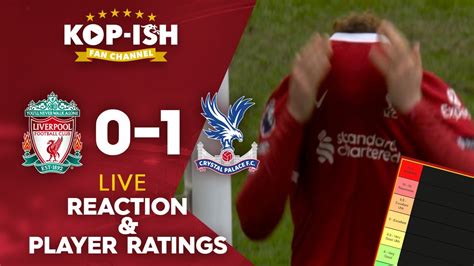 Reds Out The Title Race Liverpool Crystal Palace Live Match