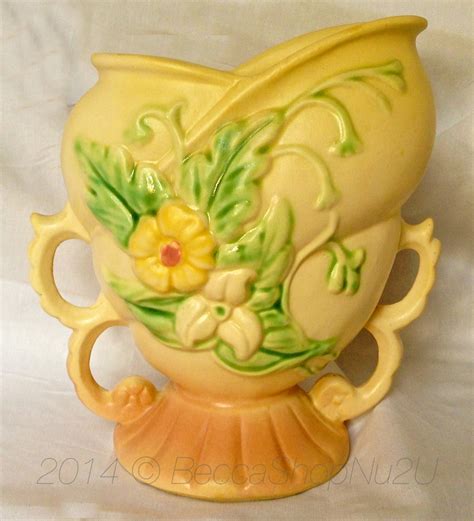 Vintage Hull Art Pottery Wildflower W 5 Vase 1940s Mid Etsy