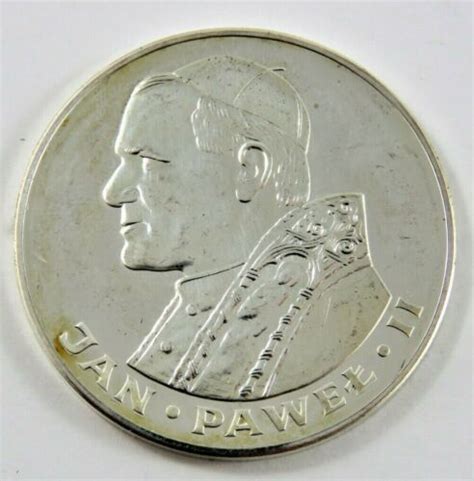 Poland Silver Zlotych Visit Of Pope John Paul Ii Oz