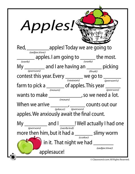 Printable Mad Libs For Kids Free